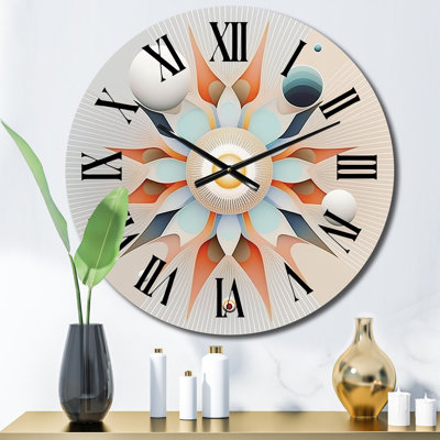 Horloge murale en métal