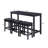Teneile 59" Wide Transitional 8-Piece Counter Height Dining Set With USB Ports-101826202