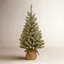 Sapin floqué avec lumières DEL-88089314