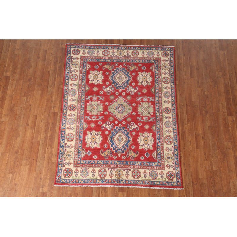 Tapis oriental fait à la main Kazak 5 x 6