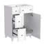 Armoire de meuble-lavabo 24 po avec lavabo en céramique, 2 tiroirs, 1 porte