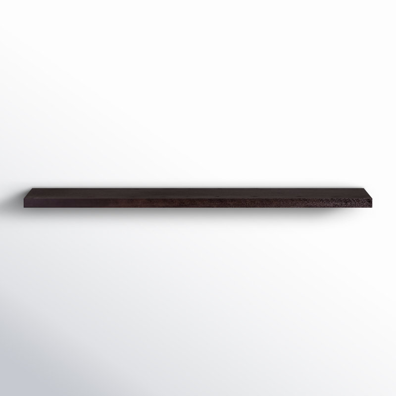 Sherice Manufactured Wood Floating Shelf, 1.97" H x 74.81" W x 10.24" D, Wenge