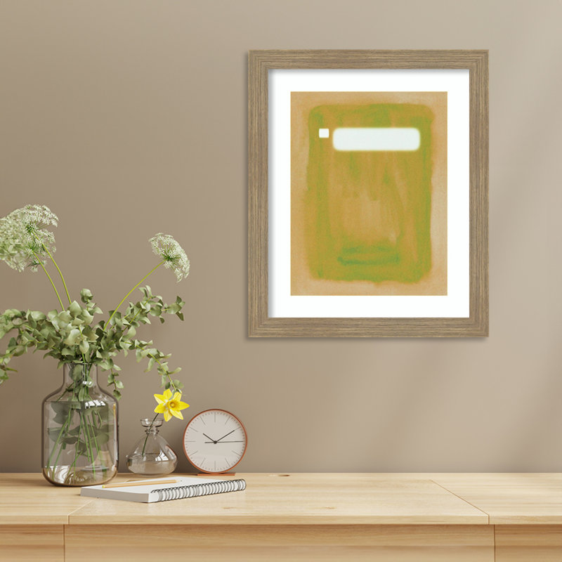 «Focal Point II» par Melissa Wang, impression sur bois encadrée, H 18 po x l 15 po, Brun