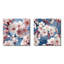 Joliette - Ensemble de 2 collages floraux carrés-101848929-101848935