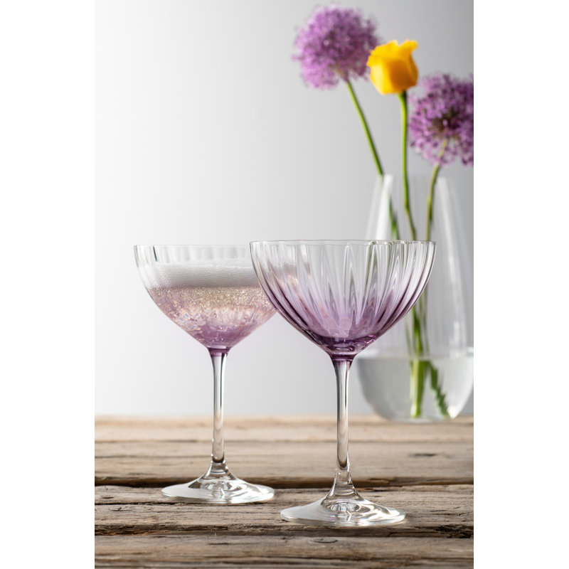Eufaula 11.8oz. Martini Glass Set, Amethyst