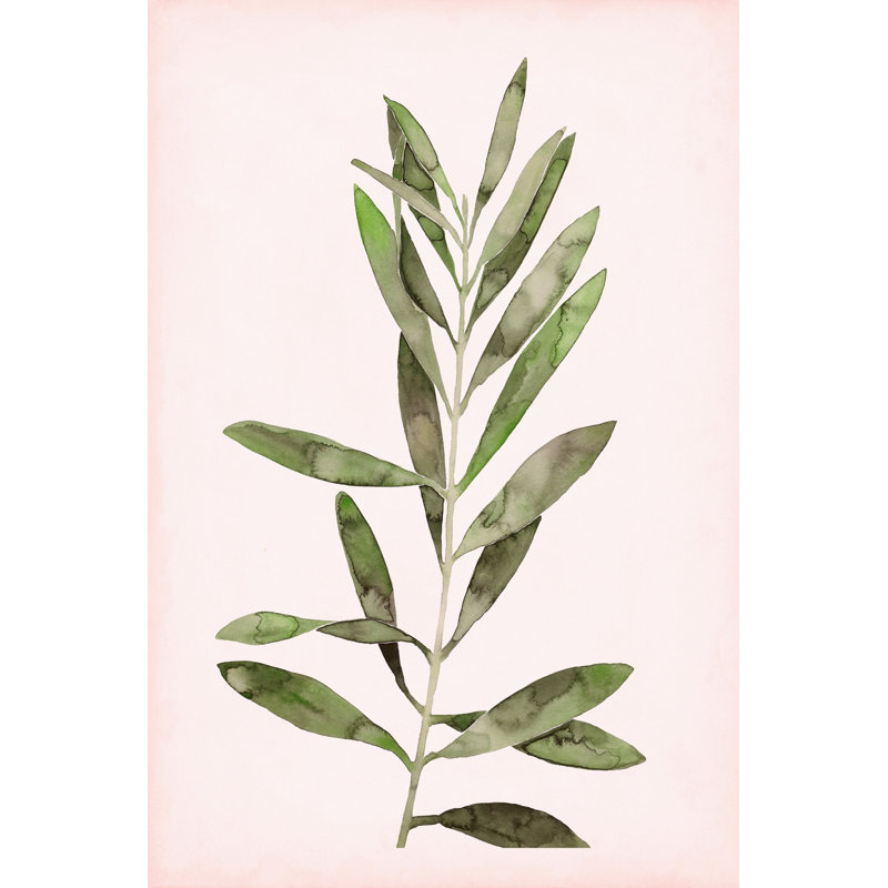 Soft Pink Leaves I by Grace Popp - Wrapped Canvas Print, 46cm H x 30cm W x 3.8cm D
