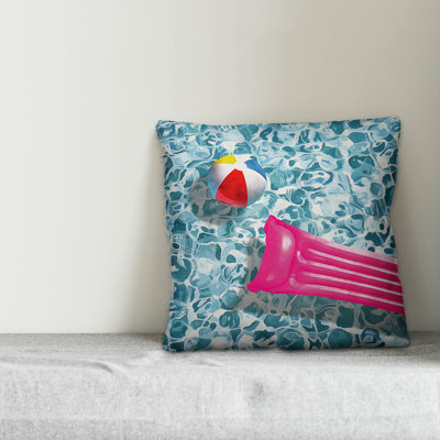 Summer Fun Reversible Throw Pillow