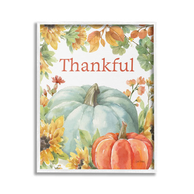 "Thankful With Fall Harvest" par Leslie Trimbach sur toile