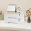 Boîte de rangement de bureau rectangulaire en bois avec tiroirs verrouillables