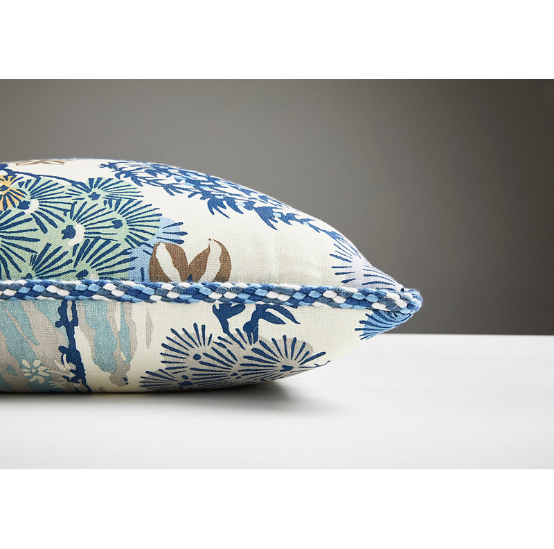 Pacifica Linen Square Pillow Cover & Insert, Blue Ridge