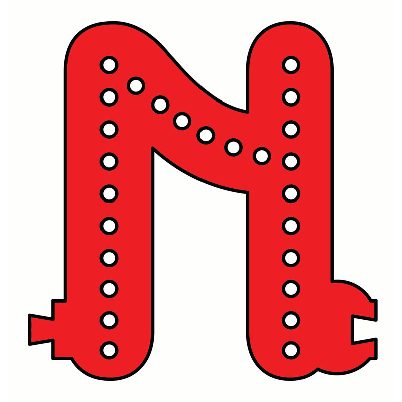 Danni 6.5'' No Subject Themed Marquee Sign, N