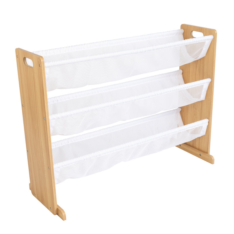 Organisateur 3 niveaux Ebern Designs, Bois naturel