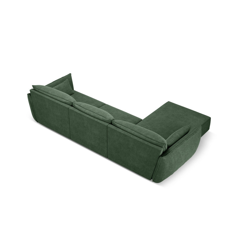 Alisher 4 Seater Corner Sofa , Light Green