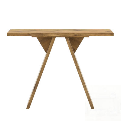 Console Table, Long Narrow Entryway Table with V-Shaped Base, Rustic Sofa Console for Hallway, Living Room, Behind Sofa