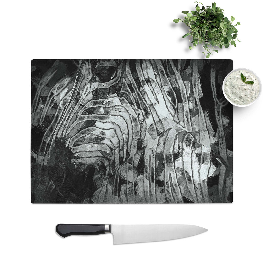 Tempered Glass the Zebras Chopping Board