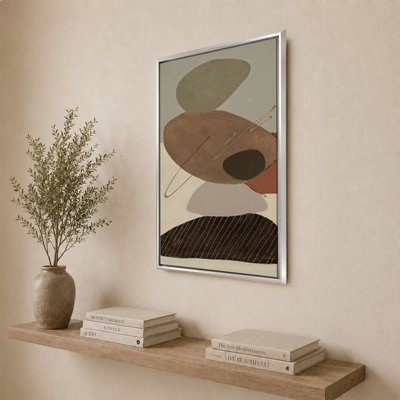 Stone Stack Tan by Patricia Pinto - Graphic Art on Canvas