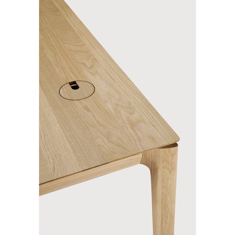 Bok Solid Wood Writing Desk, 30" H x 55.5" W x 28" D