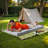 4Inch Thick Memory Foam Trifold Mattress, Removable Velvet Cover,  Portable Folding Mattress, Guest Bed, Camping, Travel, Compression Packaging,75"x30"x4"