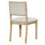 Ensemble de salle à manger Farmhouse avec pieds en bois massif et chaises ergonomiques doubles-130154566