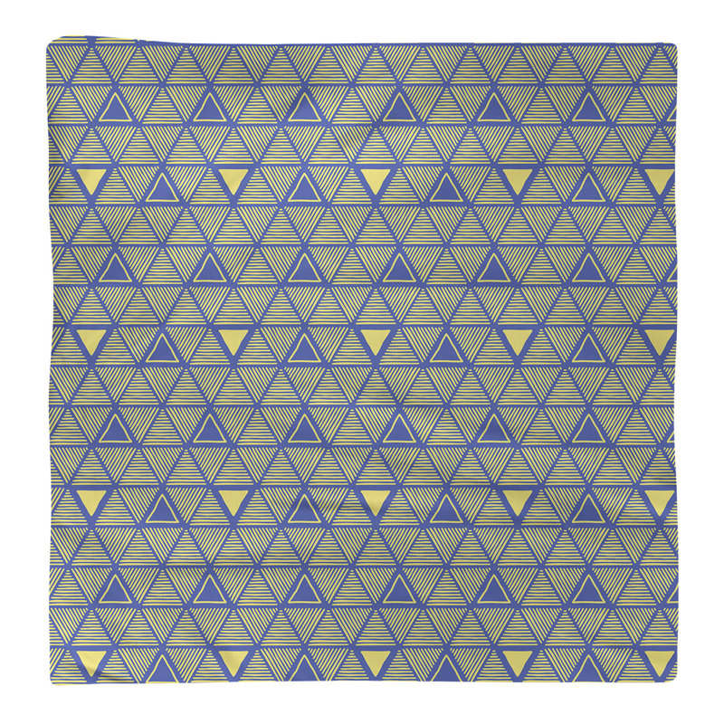 Jordao Cotton Abstract Square Napkin, Blue/Yellow, 0.1" H x 22" W x 22" D