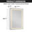 20'' W 29.5'' H Surface Mount Frameless Medicine Cabinet with Mirror and 2 Adjustable Shelves-1613176240