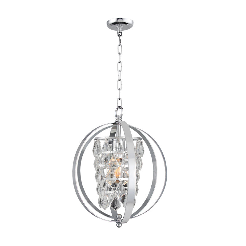 Tallulah 1 - Light Chrome Unique/Statement Pendant
