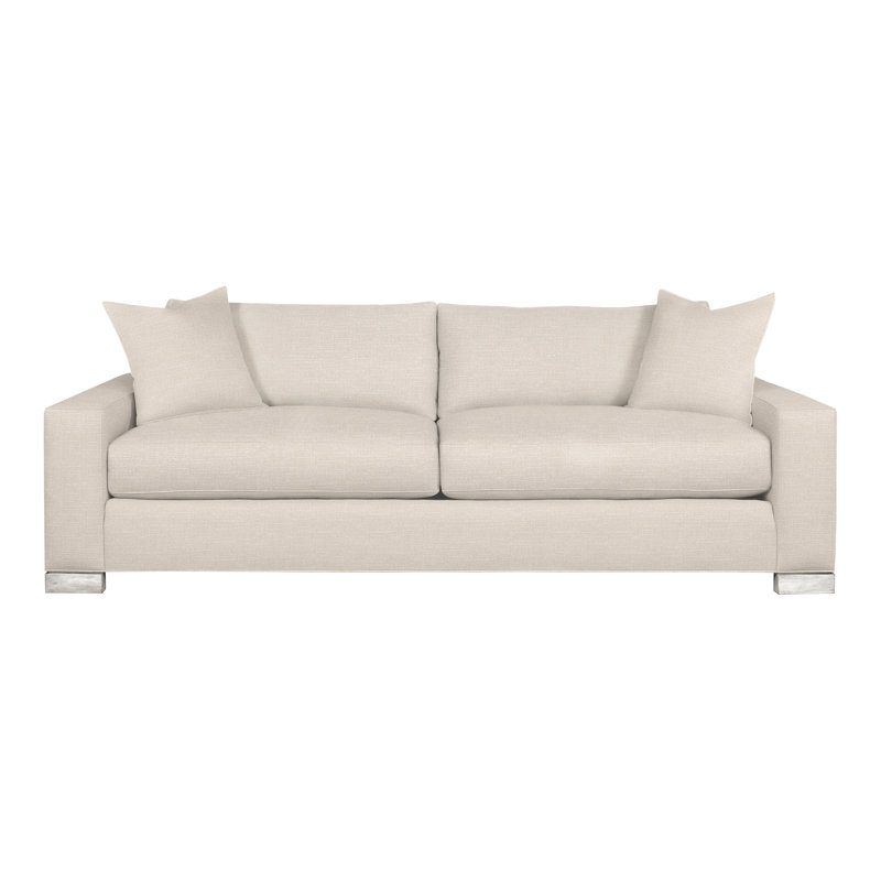 Claremont Upholstered 83.5'' Sofa, Perigold Sumptuous Chenille II Flannel, Casa Blanca