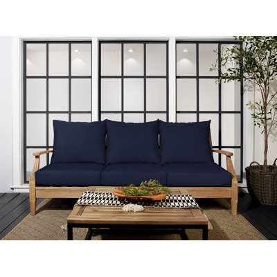 Agawam 3 Piece Outdoor Sofa Cushion with Boucle Performance Fabric