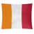 Orange / blanc cassé / rouge sélectionné