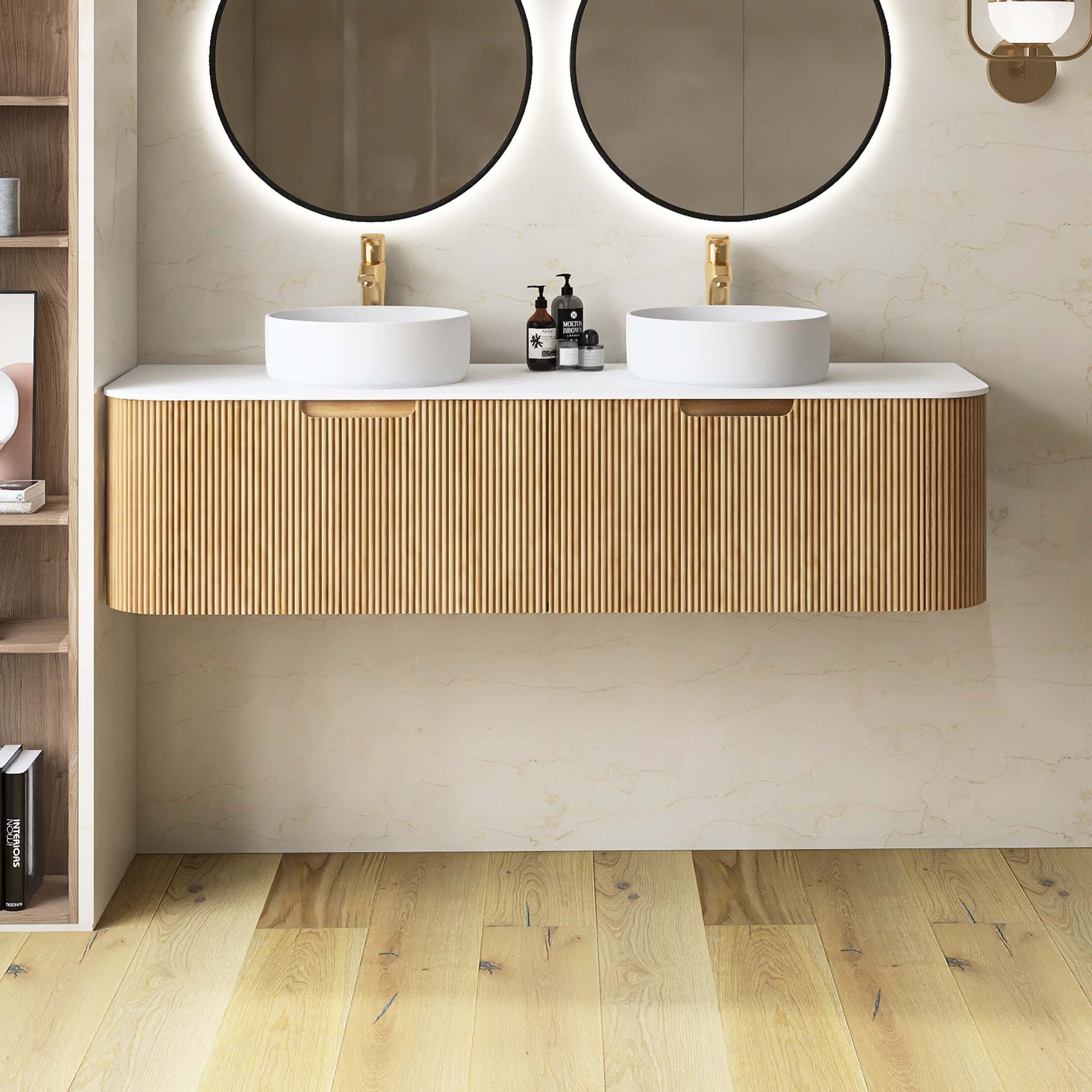 Ebern Designs Ensemble De Meuble lavabo Mural Ray Pr assembl Bords ebern-designs-ensemble-de-meuble-lavabo-mural-ray-pr-assembl-bords