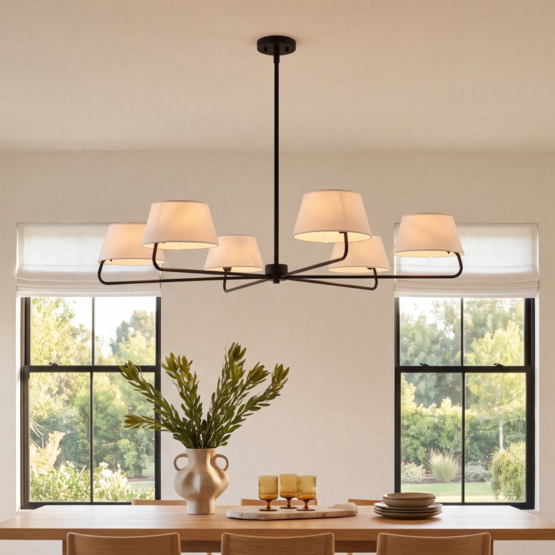 Applecroft 6-Light Chandelier in Matte Black