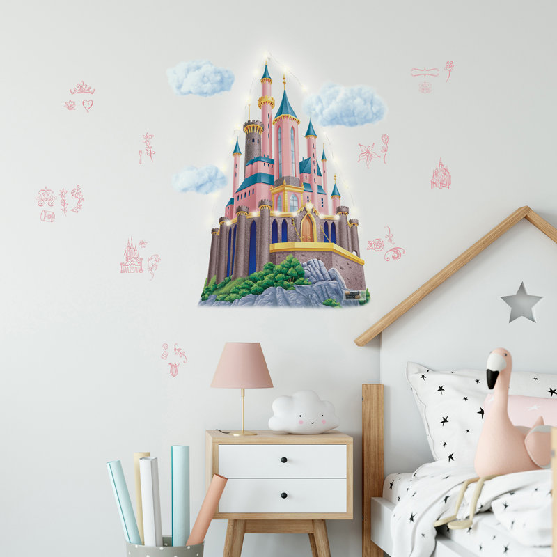 Adhésif décoratif géant Disney Princess Castle XL