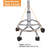 Adjustable Height Ergonomic Active Stool with Footrest