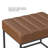 Homepop Theodore Small Ottoman - Faux Leather-100484794