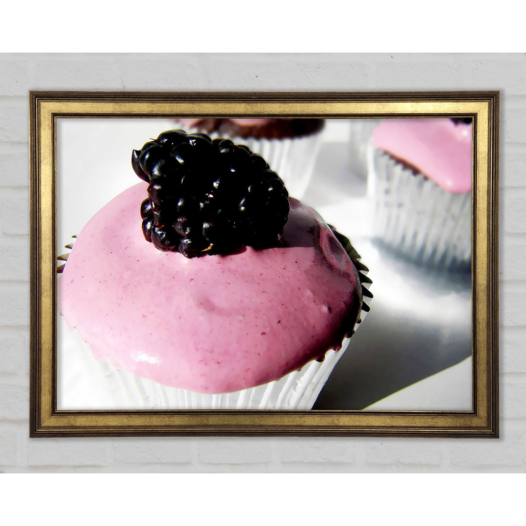 Blackberry Cupcake - Einzelner Bilderrahmen Kunstdrucke