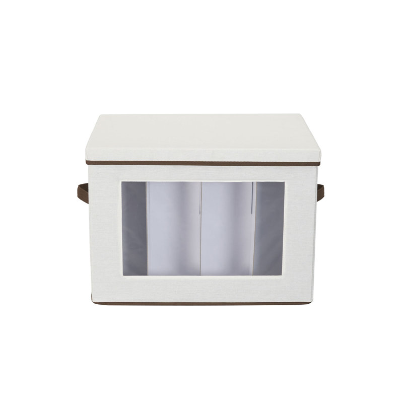 Tall Wine Windowed Storage Chest