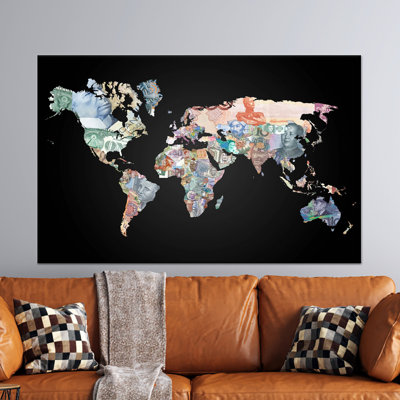 Modern Printed Canvas Art: Elegant Abstract Office Decor,1P Wrapped Canvas