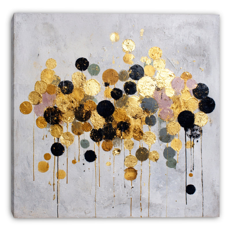 «Radiant Circles», art mural sur toile tendue, H 40 po x l 40 po