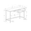 Bureau d'ordinateur, bureau personnel, ordinateur portable, L 48 po, travail, métal, stratifié, contemporain, moderne-456361329