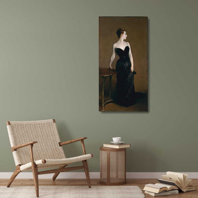 "Madame X" par John Singer Sargent - Art sur toile tendue avec châssis, H 40 po x l 28 po