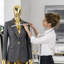 Mannequin femme complet - Mannequin de corps complet ajustable 70 po, modèle en plastique amovible avec finition plaquée or, base et base en métal