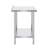 Stainless Steel Work Table with Back Baffle, Adjustable Shelf-1782365607