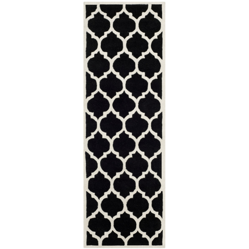 Carolene Hand Tufted Wool Geometric Rug, Runner 2'3" x 7'