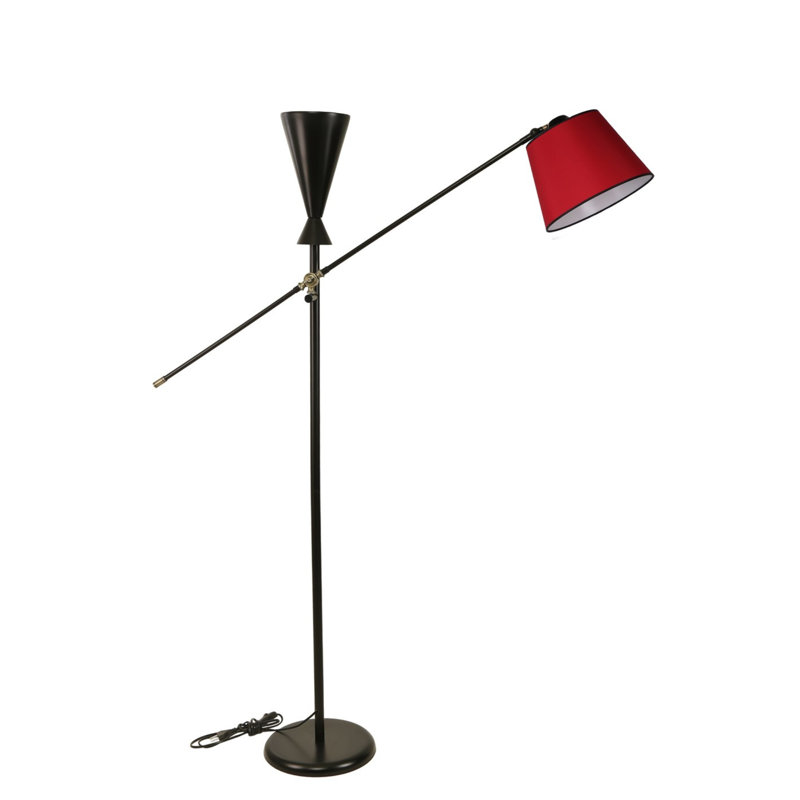 Lampe torchère sur pied 67 po Bruner, Rouge