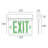 NICOR Lighting Thermoplastic Edge Lit LED Exit Sign-70272763