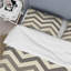 Ensemble de housse de couette noir beige Midcentury Chevron III - Midcentury-109173863