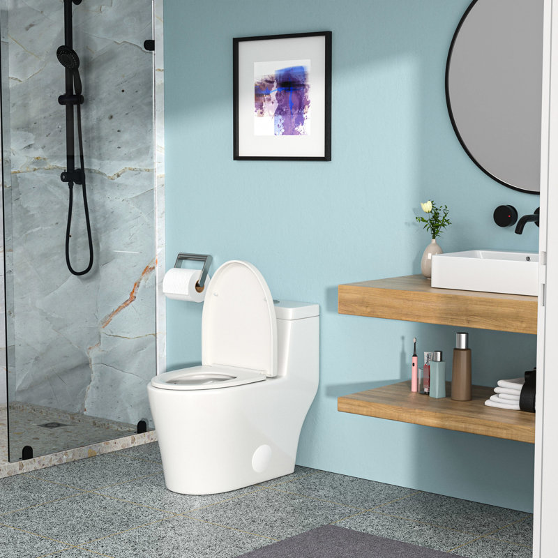 Toilette en céramique avec double fonction de chasse et siège tranquille avec un couvercle silencieux puissant