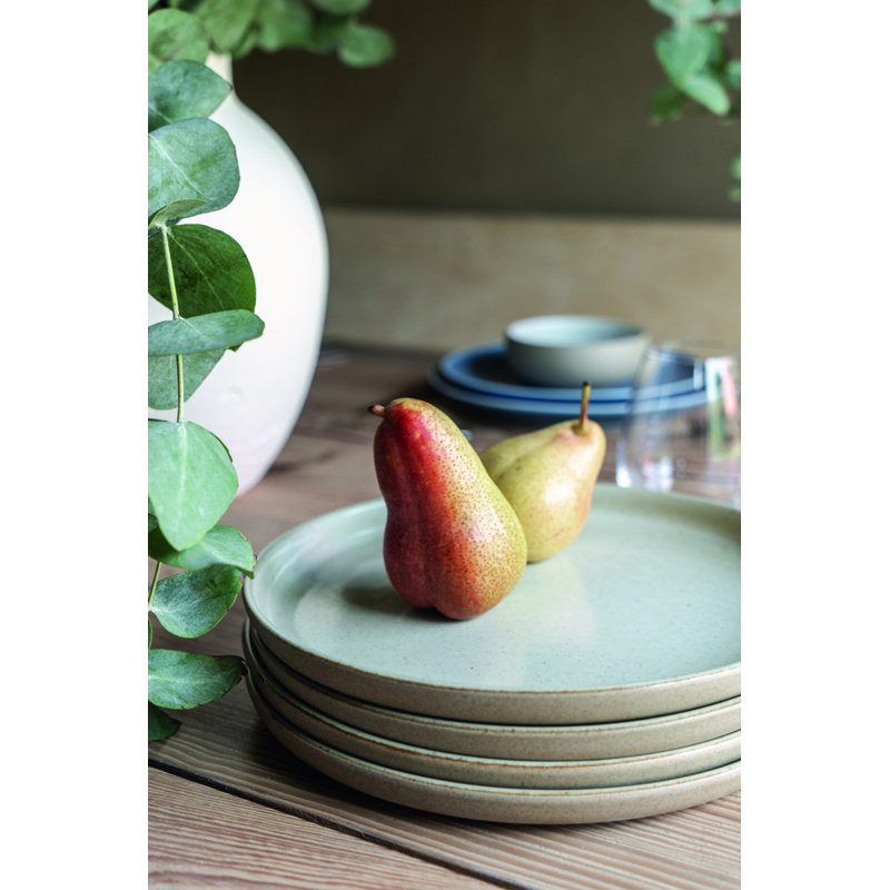 Joyn Porcelain Dinner Plate, Gray