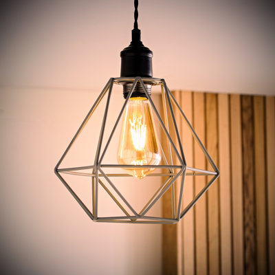 Carnegie 20cm H Metal Novelty Pendant Shade ( Spider ) in Grey