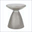 Table d'appoint pour l'extérieur en sablier en béton léger - sans assemblage